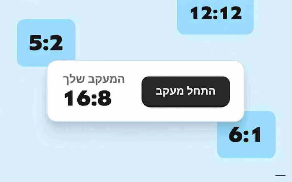 מעקב צום וסריקת מזון באפליקציה