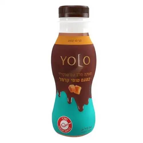 ערכים תזונתיים של משקה YOLO בטעם טופי קרמל - | קלוריה
